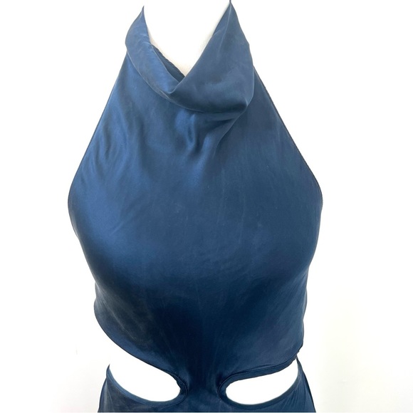 Anthropologie Navy Cutout Dress - Picture 6 of 13